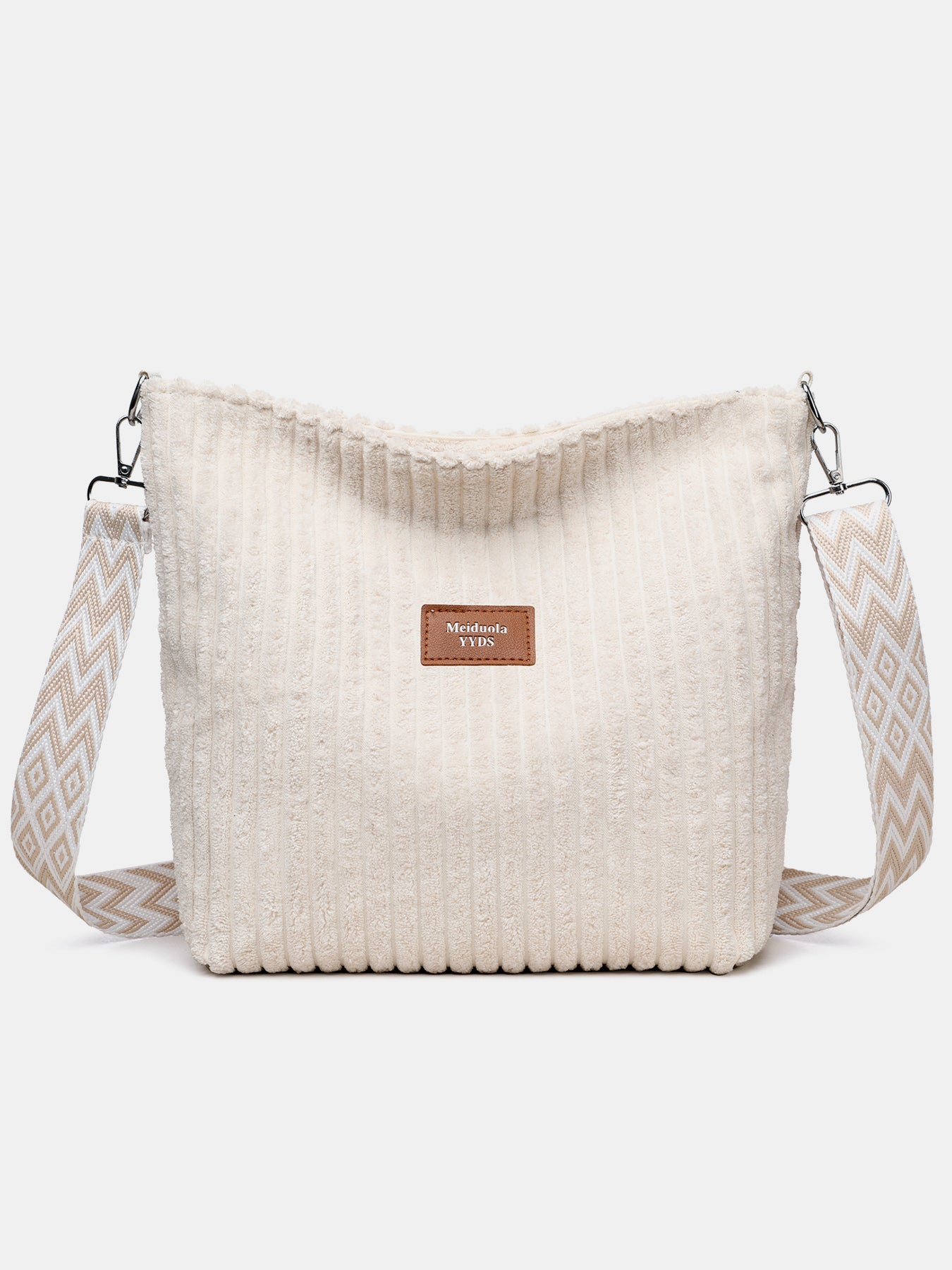 Corduroy Crossbody Removable Strap Bag