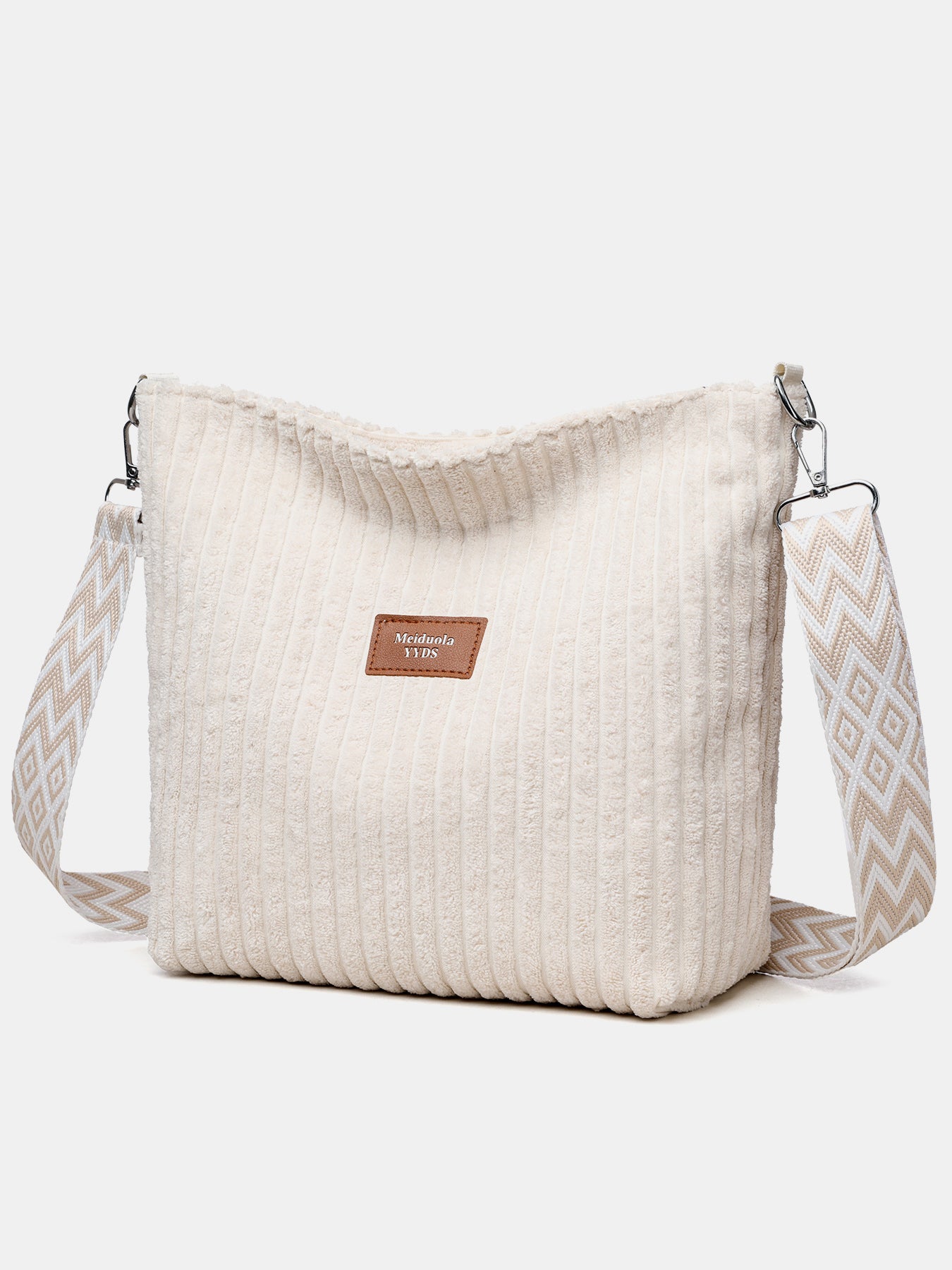 Corduroy Crossbody Removable Strap Bag