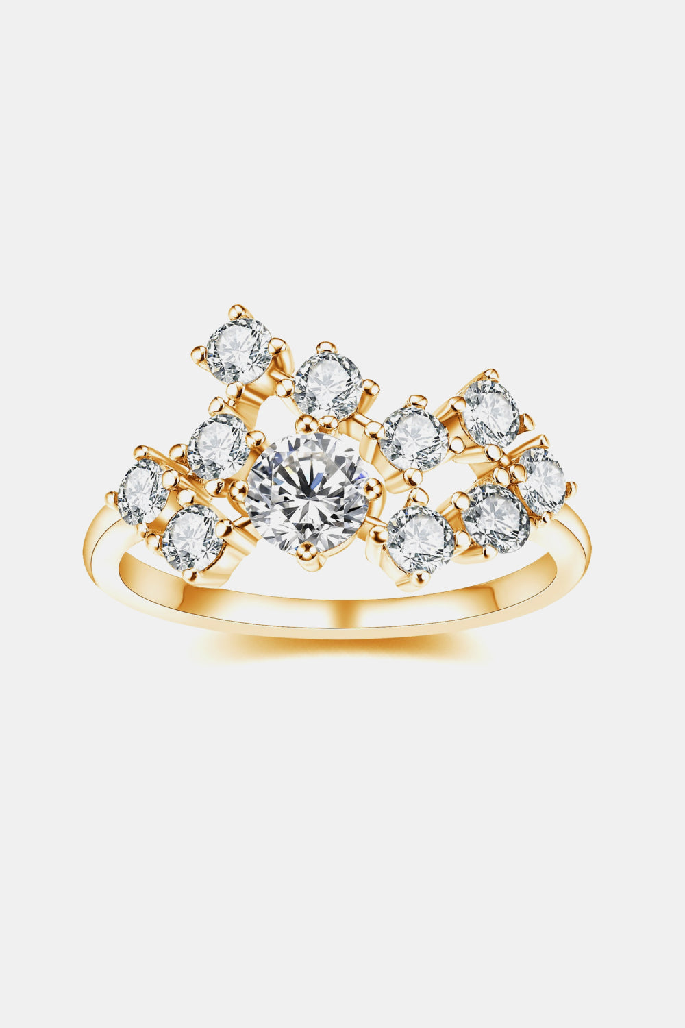 1.2ct Moissanite Sterling Silver Ring
