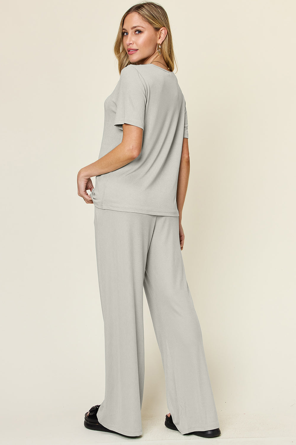 Double Take T-Shirt & Wide Leg Set