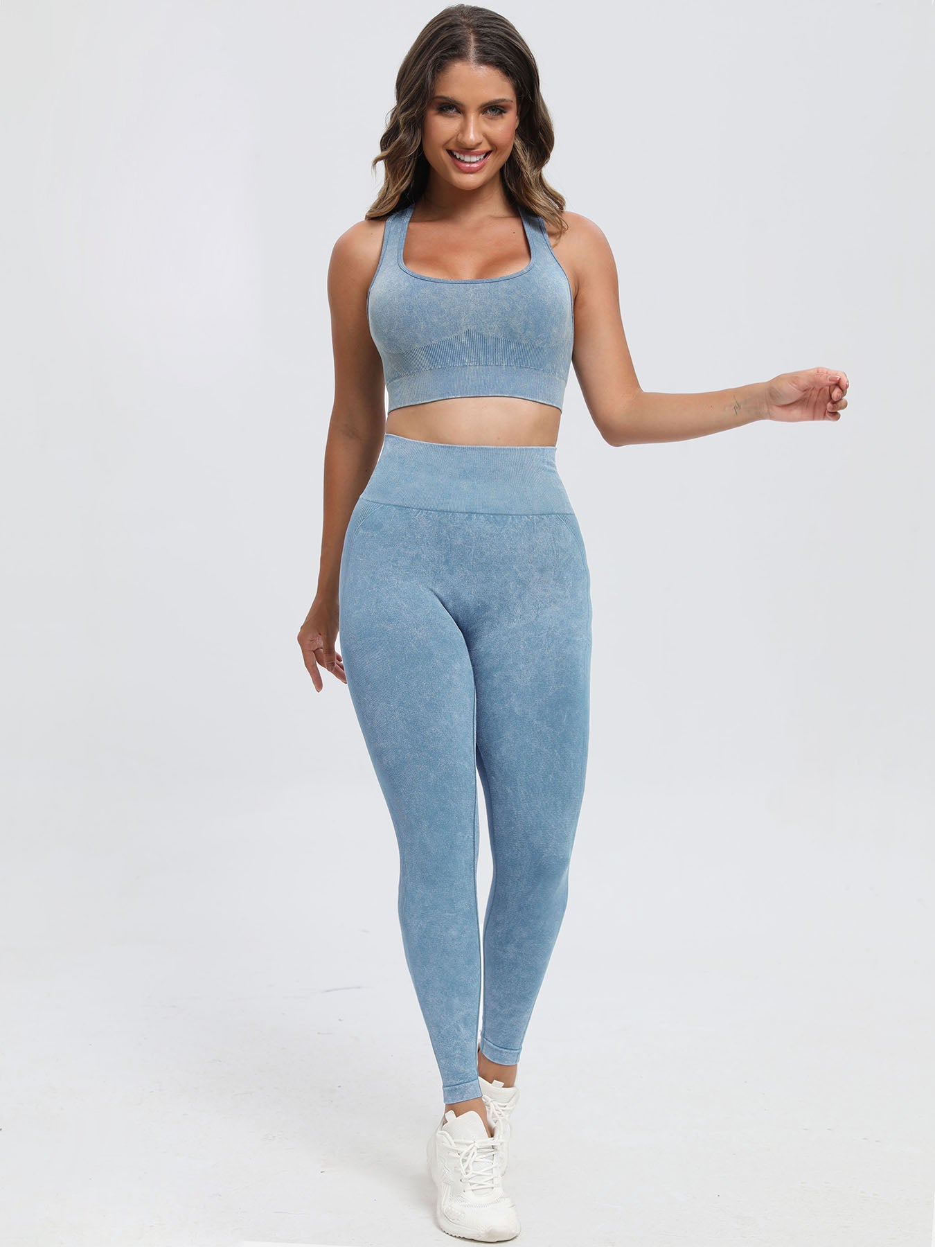 Scoop Neck Wide Strap Top Pants Set