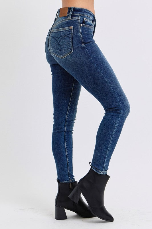 Judy Blue Thermal Skinny Jeans Mid