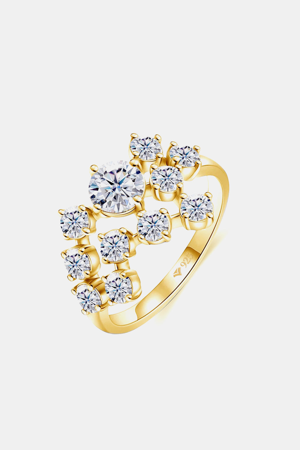 1.2ct Moissanite Sterling Silver Ring