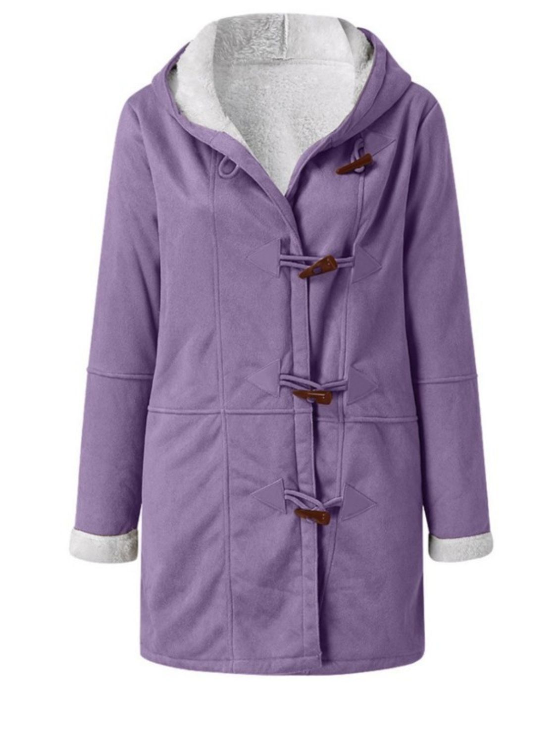 Pocketed Hooded Toggle Jacket