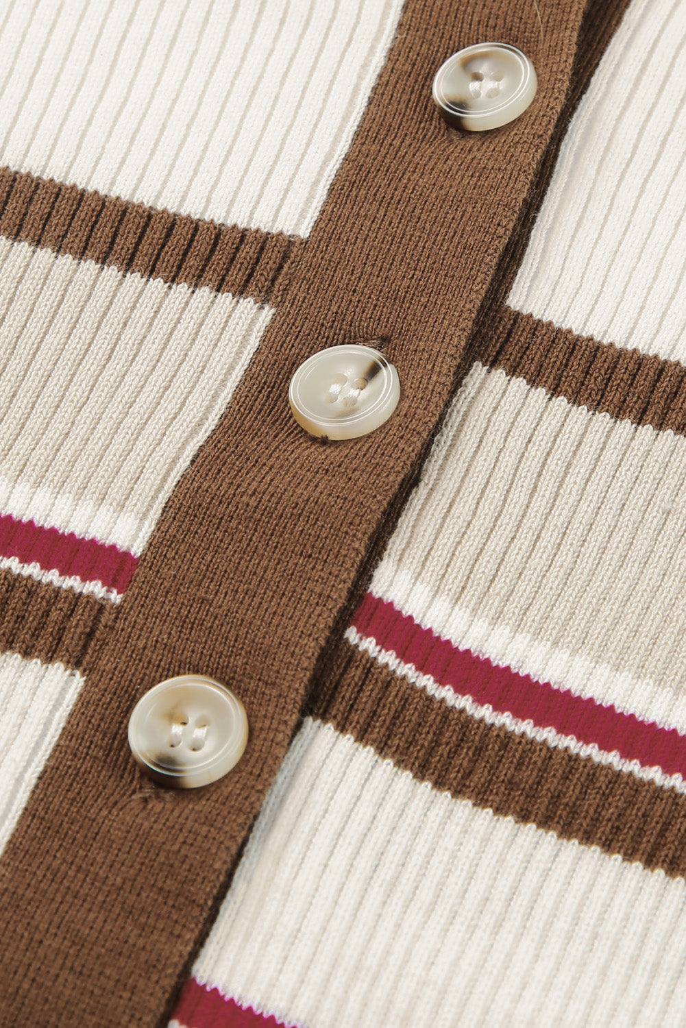 Contrast Stripe Knit Top - Stylish