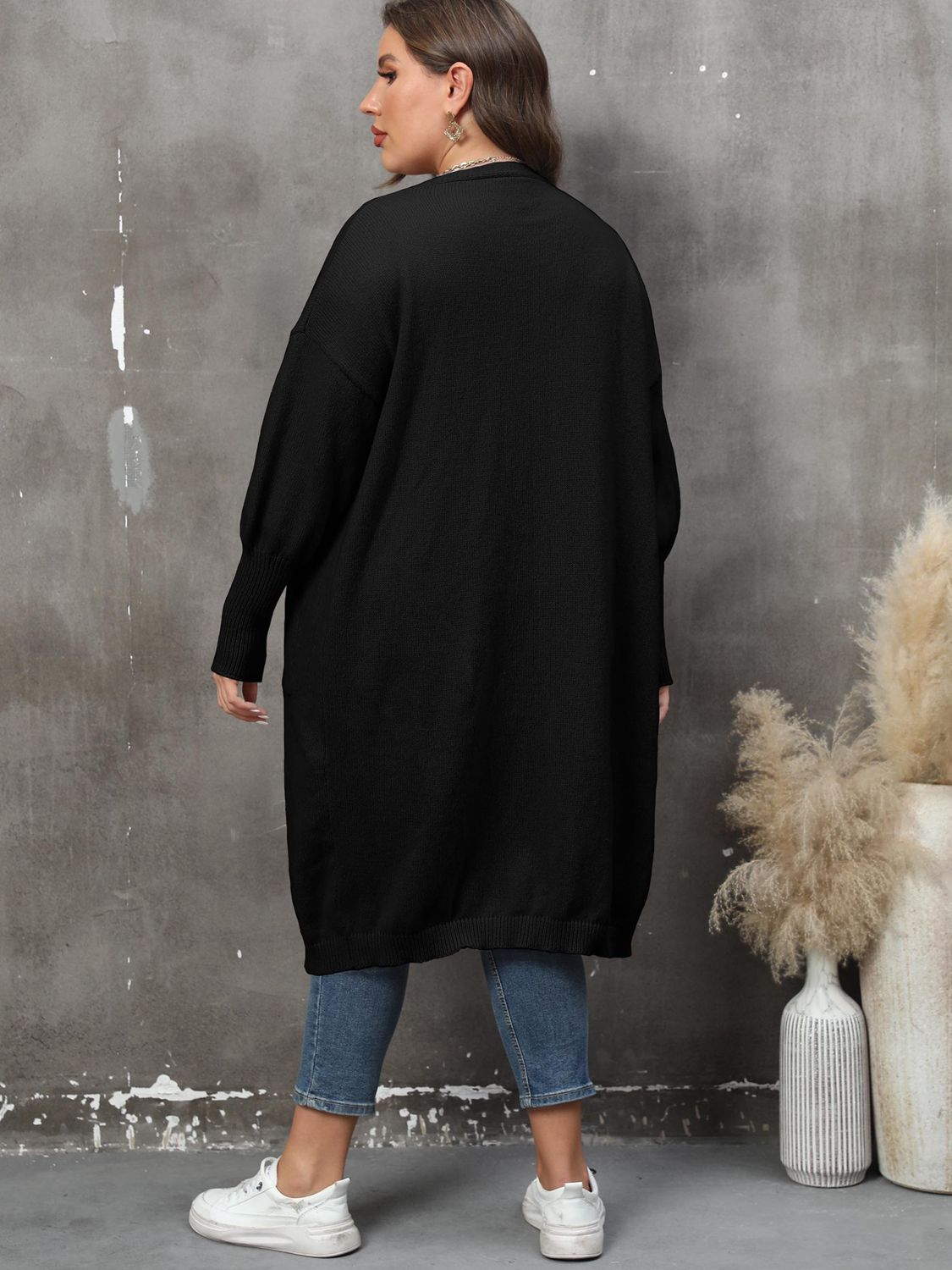 Plus Size Long Sleeve Cardigan