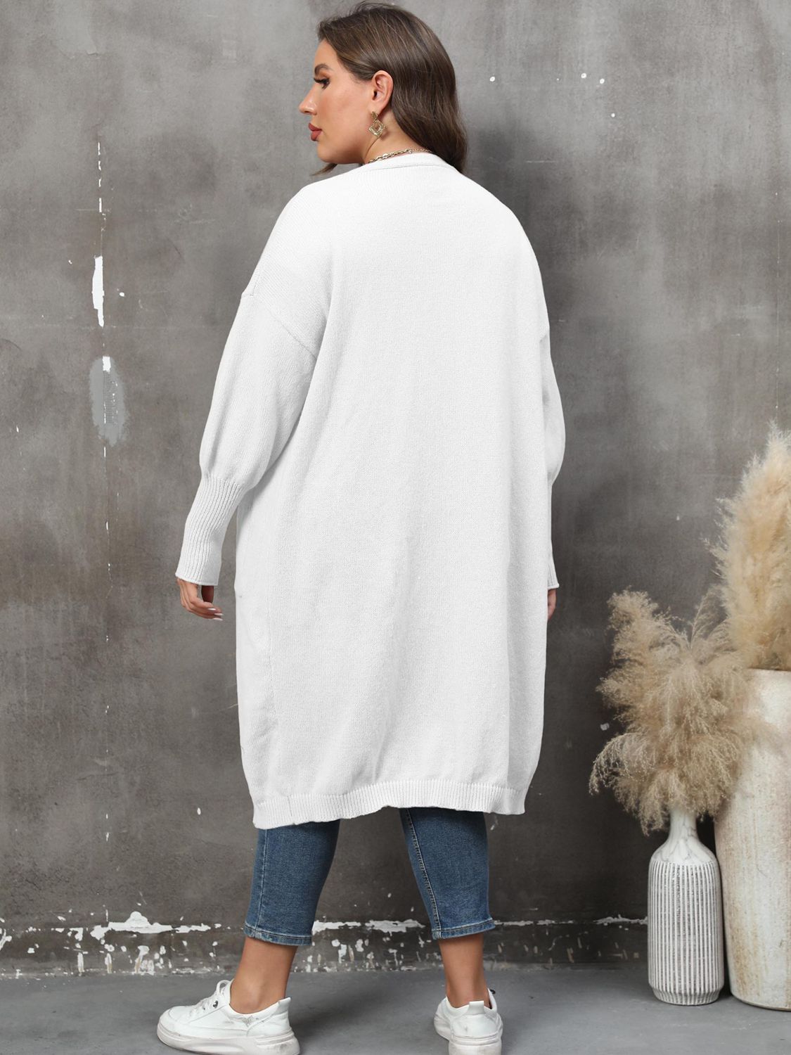 Plus Size Long Sleeve Cardigan
