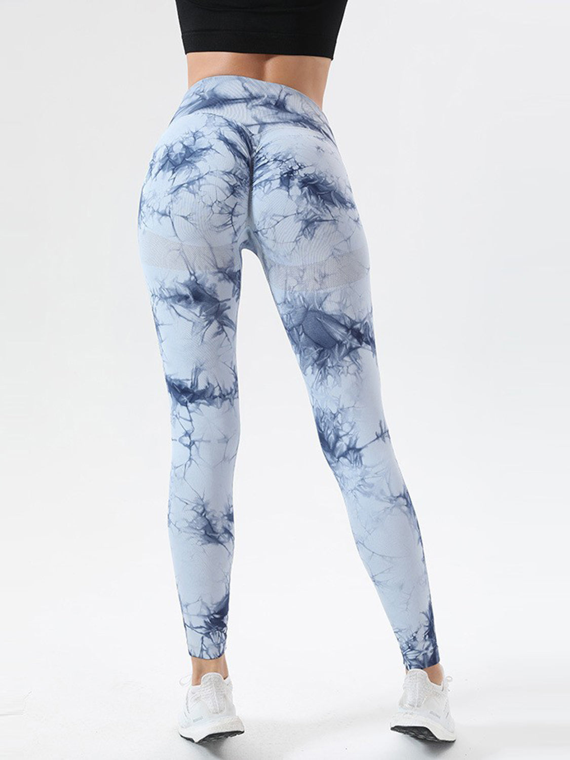 Letter Embroidered High Waist Legs