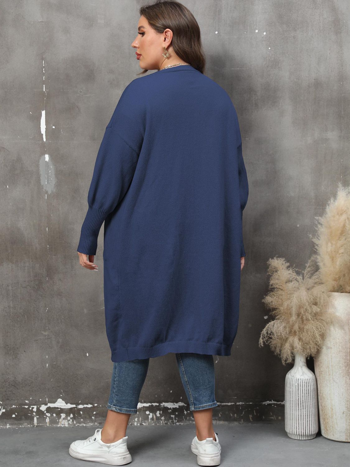 Plus Size Long Sleeve Cardigan