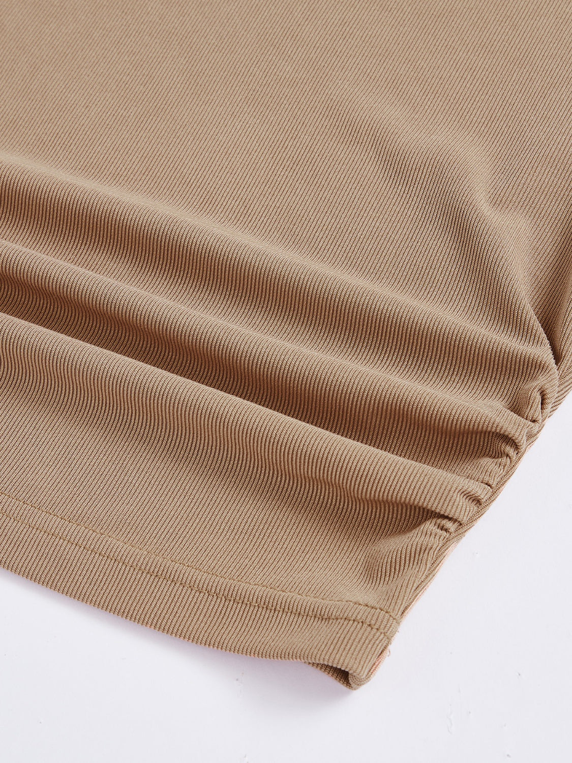 Round Neck Long Sleeve Top Skirt Set
