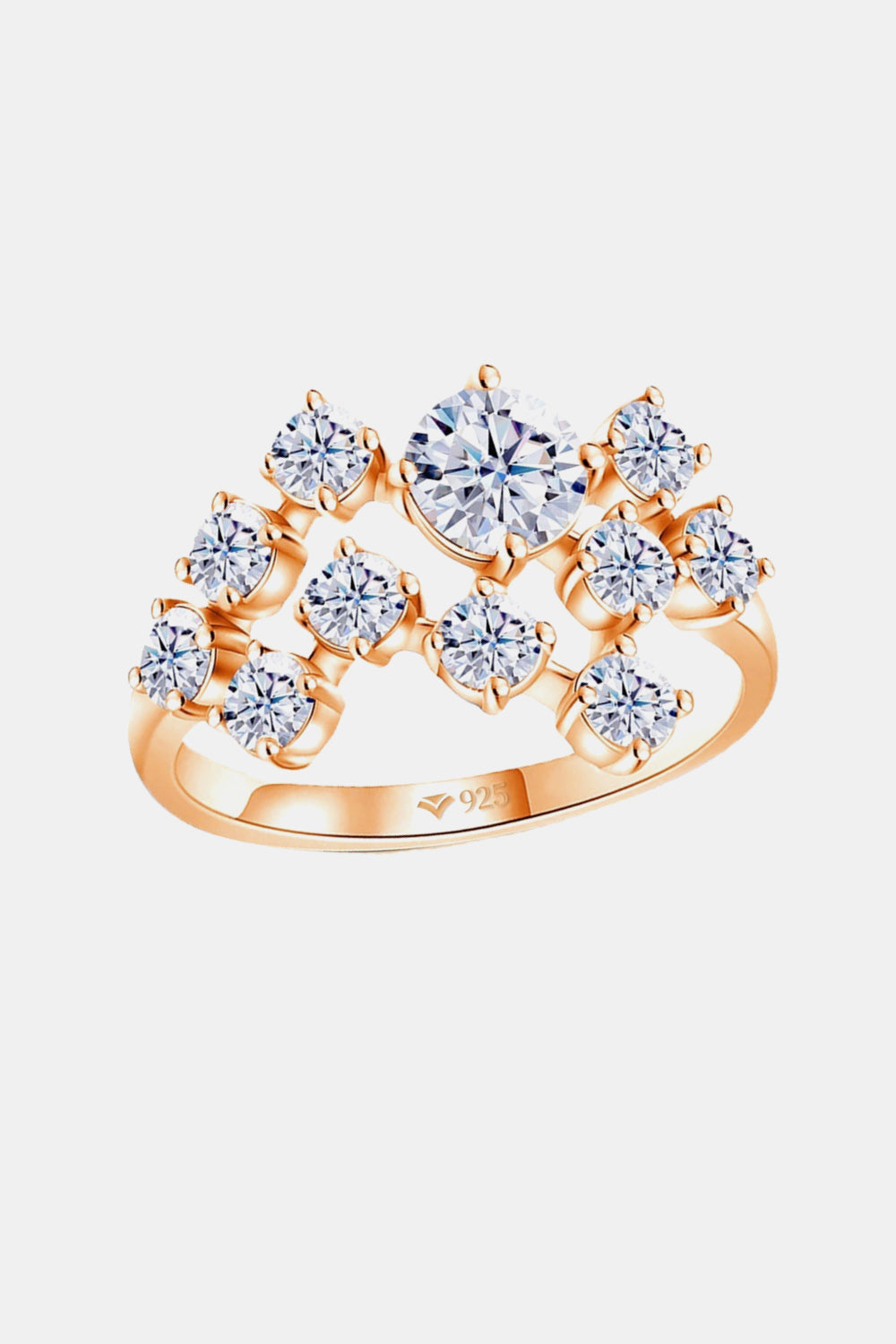 1.2ct Moissanite Sterling Silver Ring