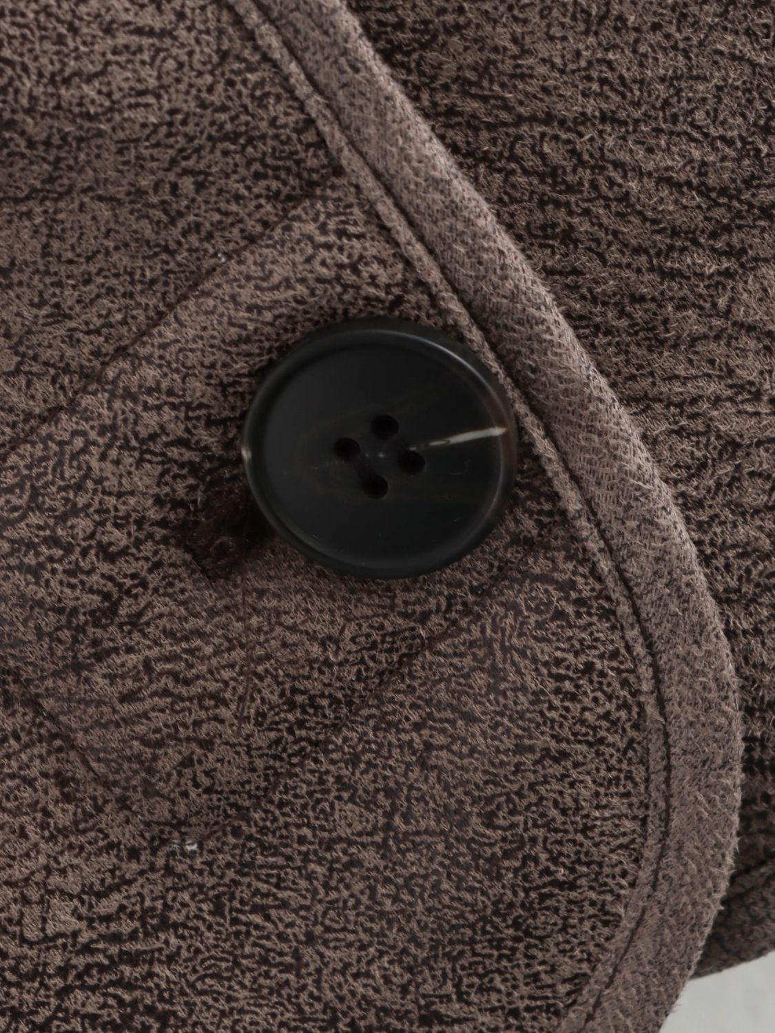 Collared Long Sleeve Plush Jacket