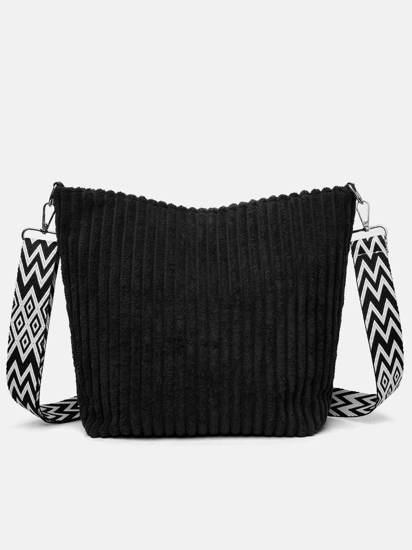 Corduroy Crossbody Removable Strap Bag