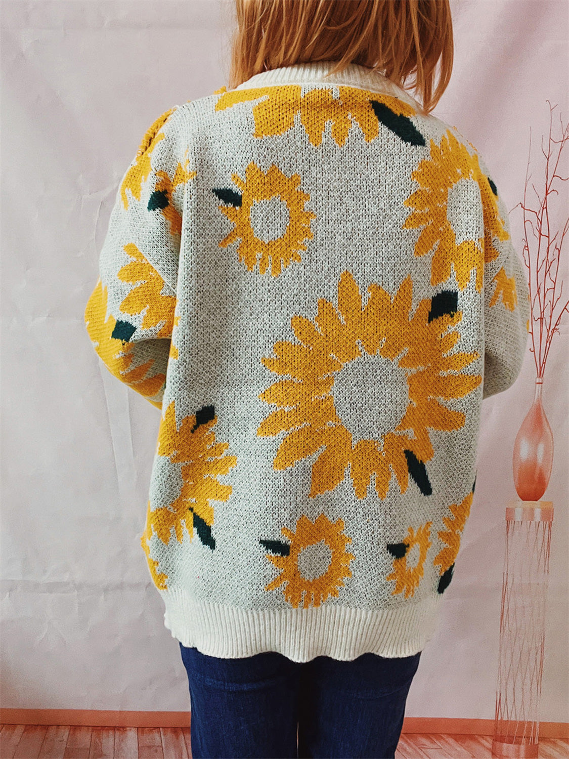 Sunflower Dropped Shoulder Sweater