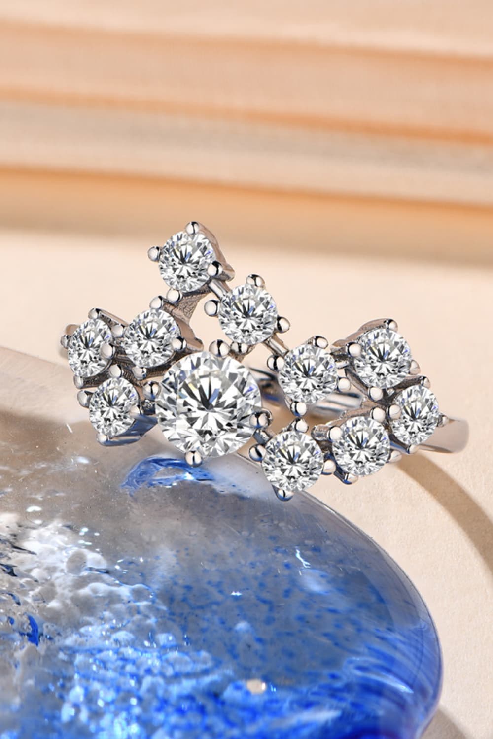 1.2ct Moissanite Sterling Silver Ring