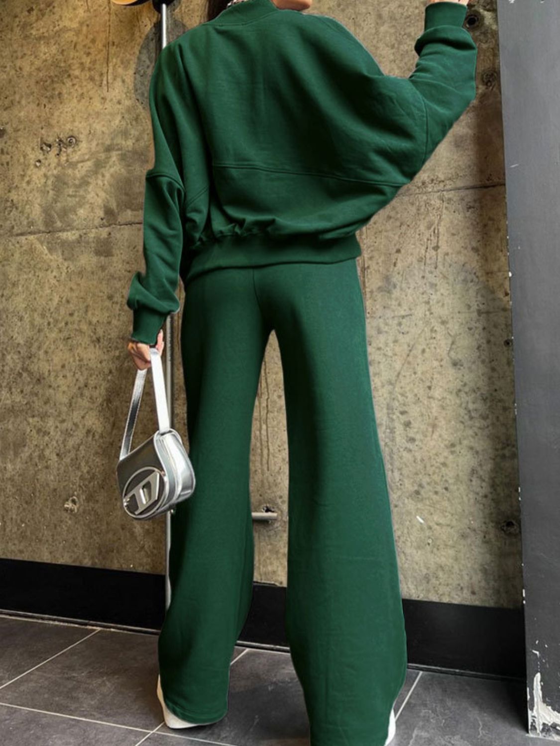 Baseball Collar Zip Up Set - Athletic