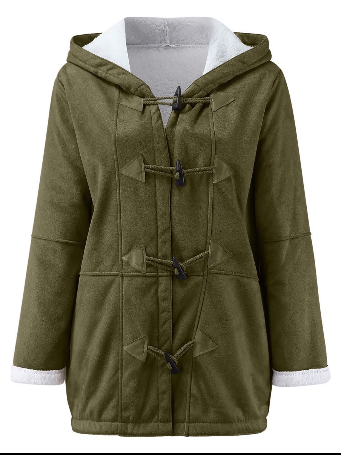 Pocketed Hooded Toggle Jacket