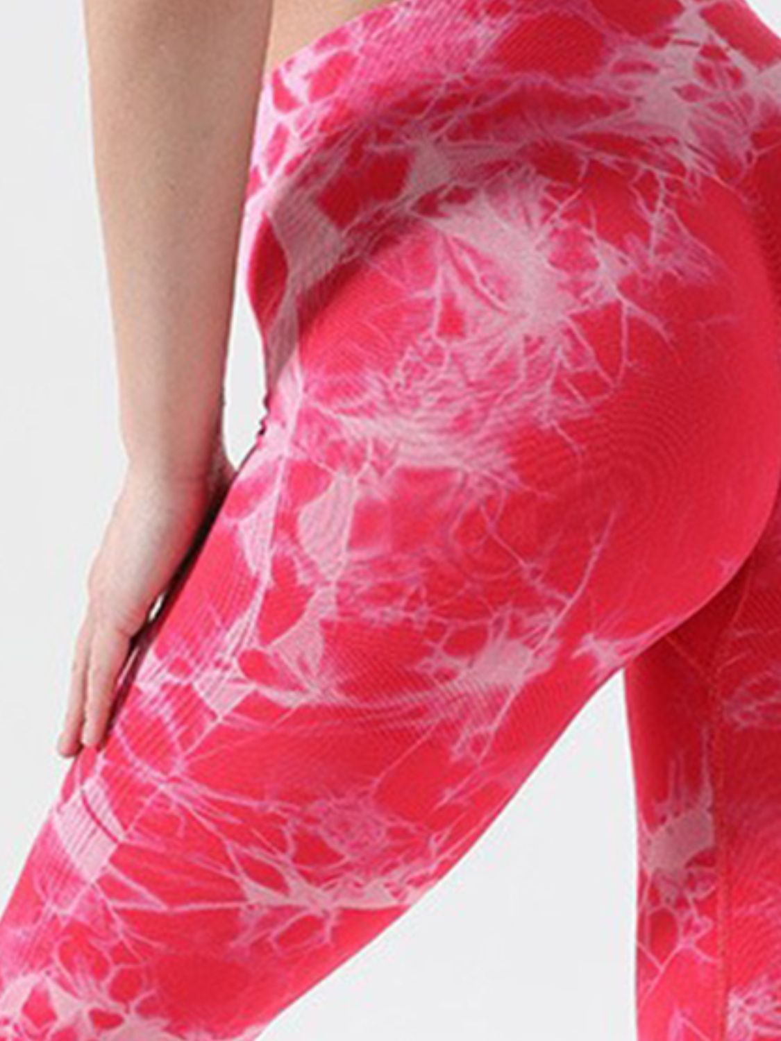 Letter Embroidered High Waist Legs