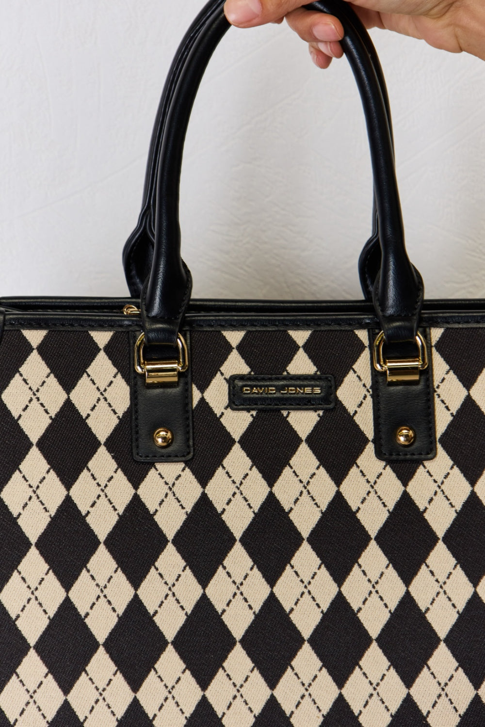 David Jones Argyle PU Leather Handbag