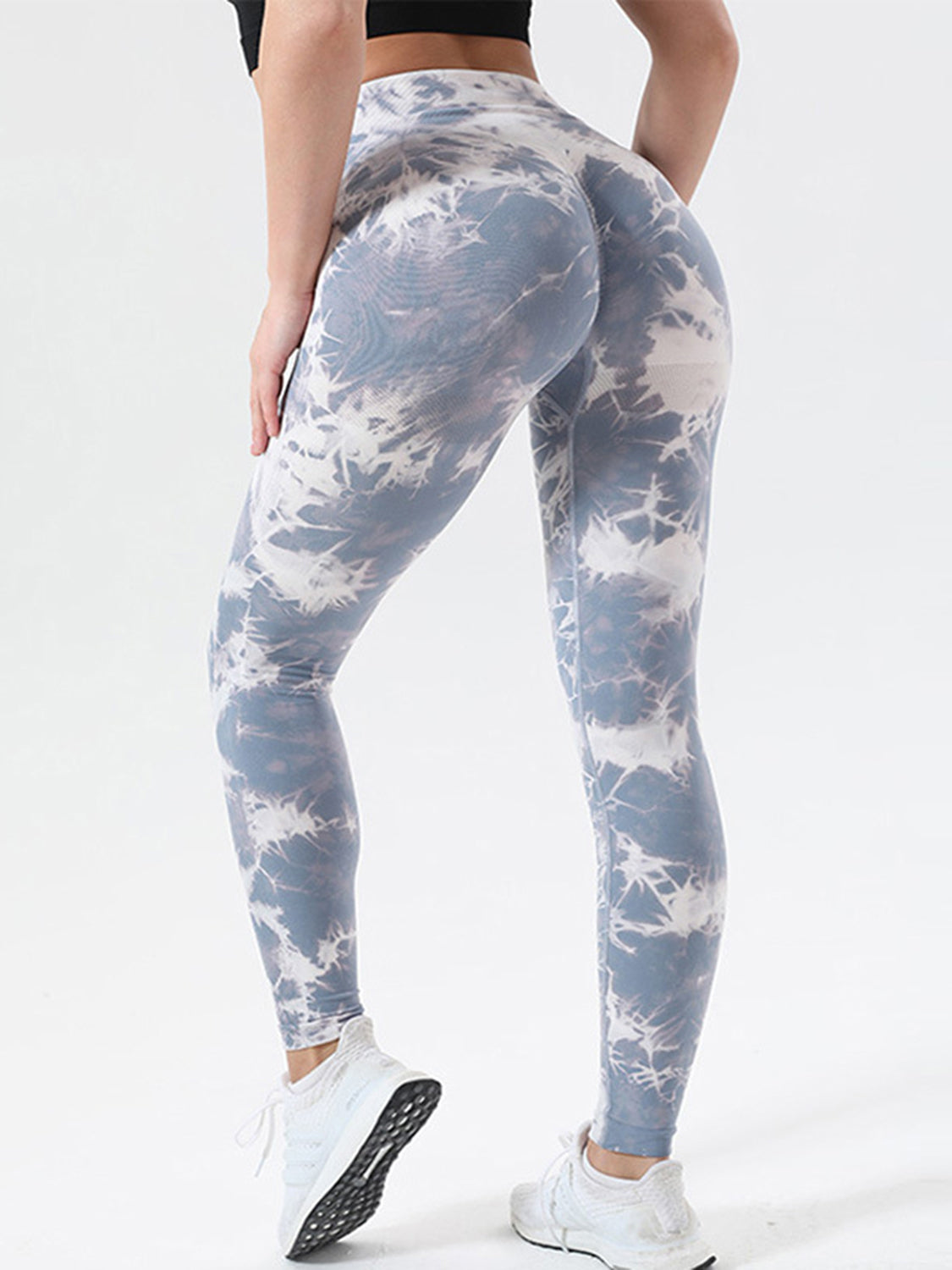 Letter Embroidered High Waist Legs