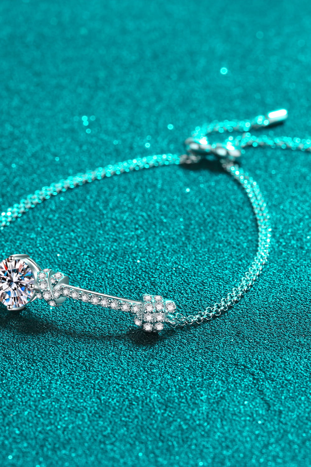 2ct Moissanite Sterling Silver Bracelet