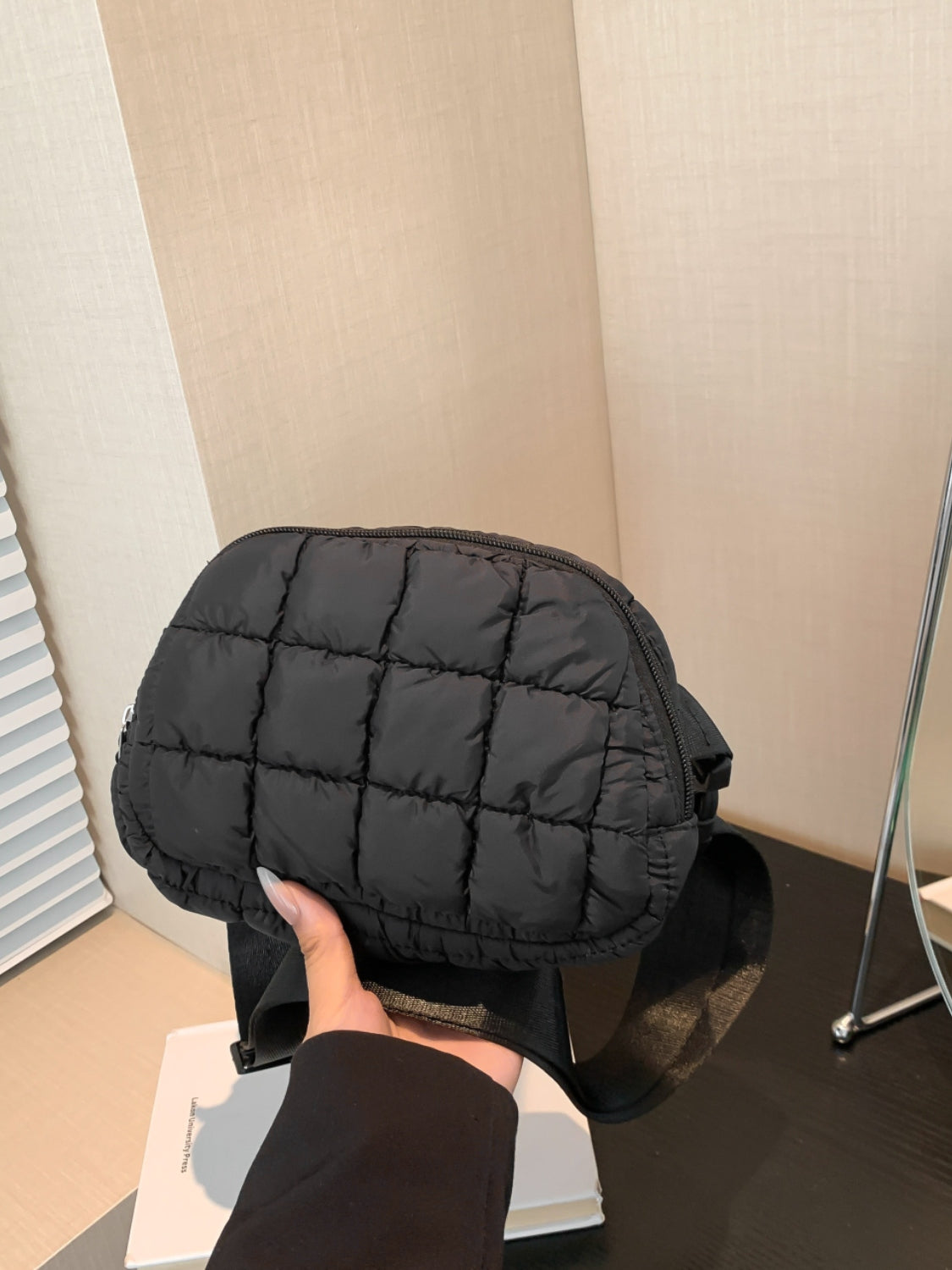 Bubble Texture Adjustable Crossbody Bag