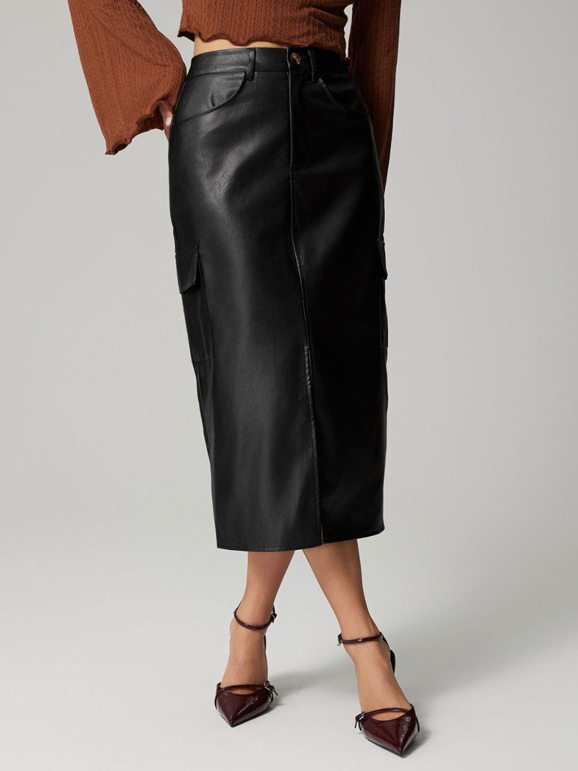 Midi Skirt with Pockets - Practical
