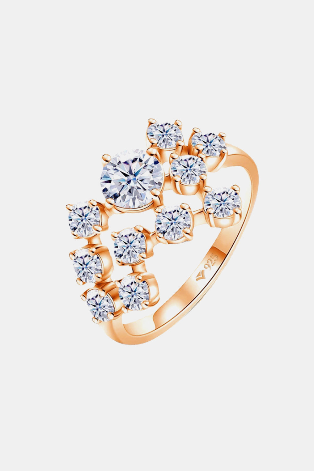 1.2ct Moissanite Sterling Silver Ring