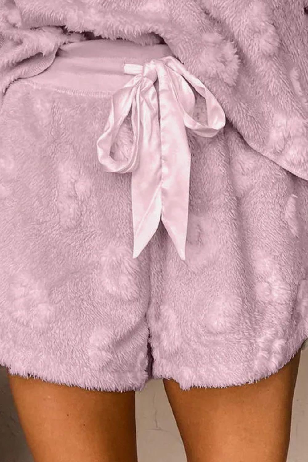 Round Neck Top & Shorts Lounge Set