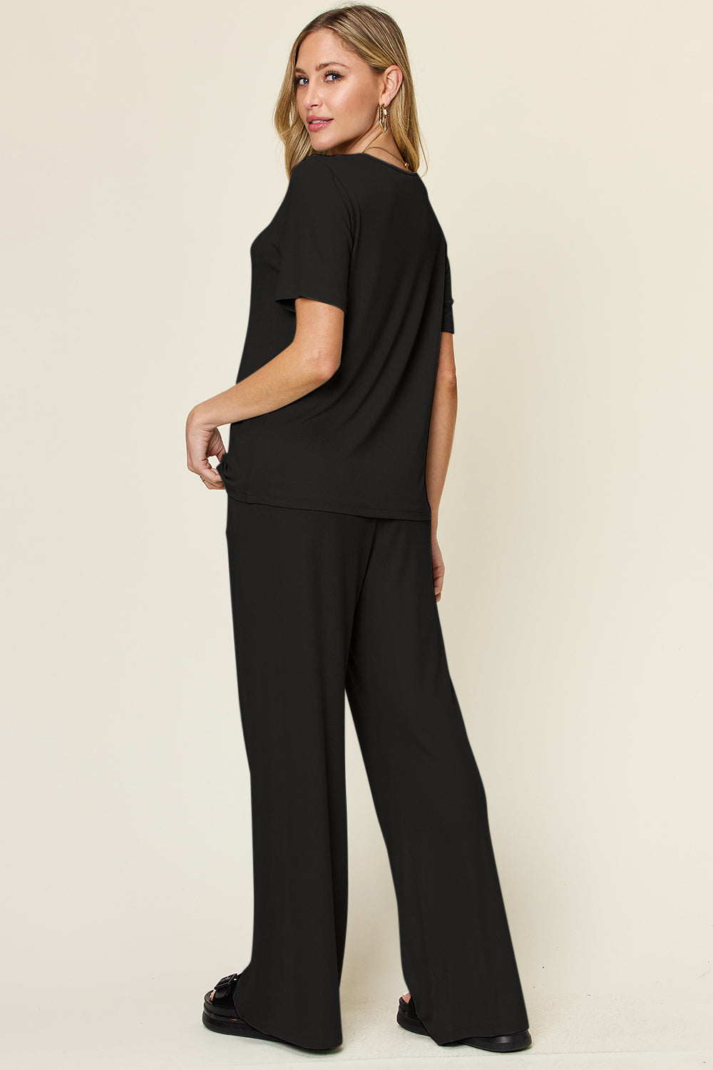 Double Take T-Shirt & Wide Leg Set