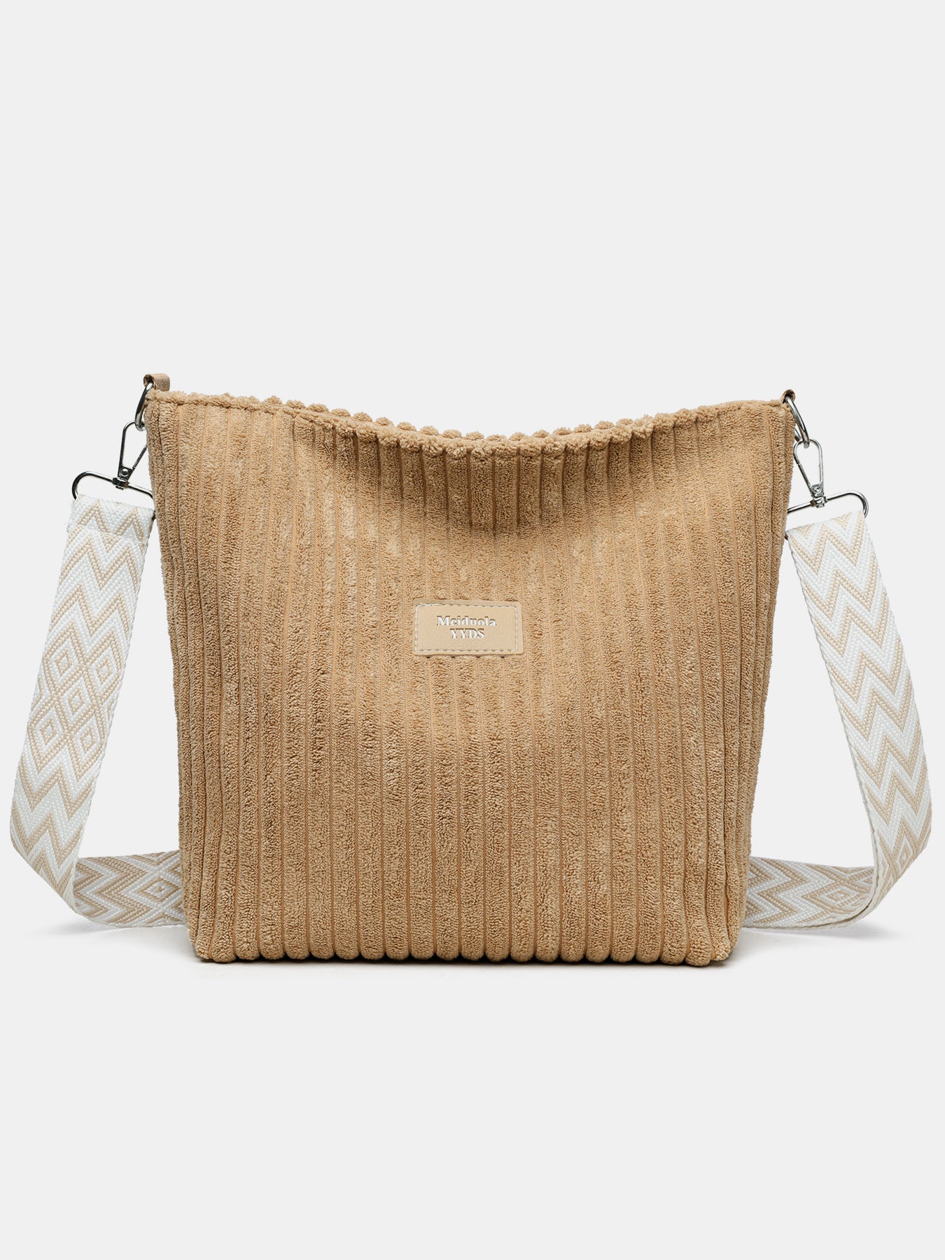 Corduroy Crossbody Removable Strap Bag