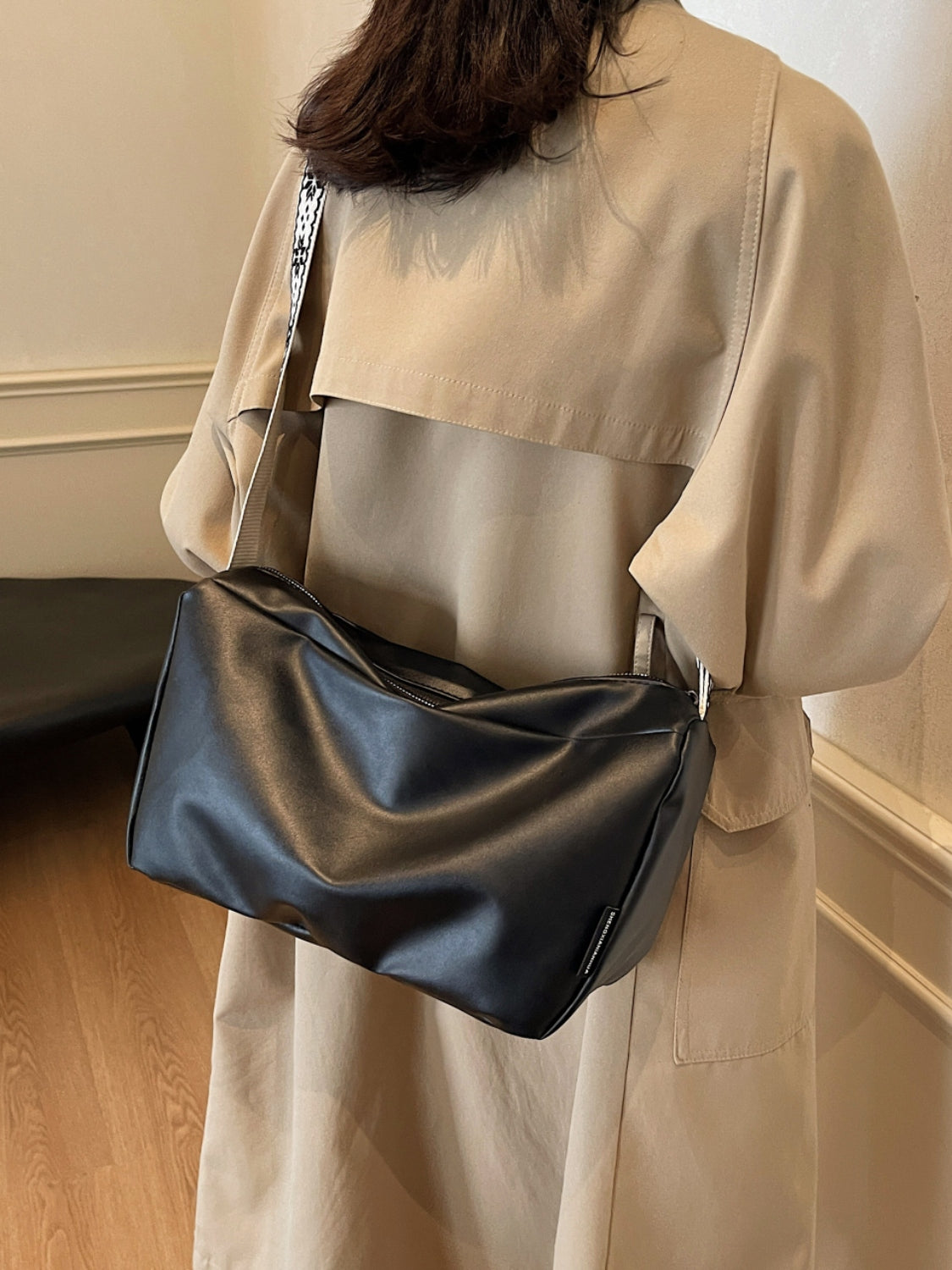 PU Leather Adjustable Crossbody Bag