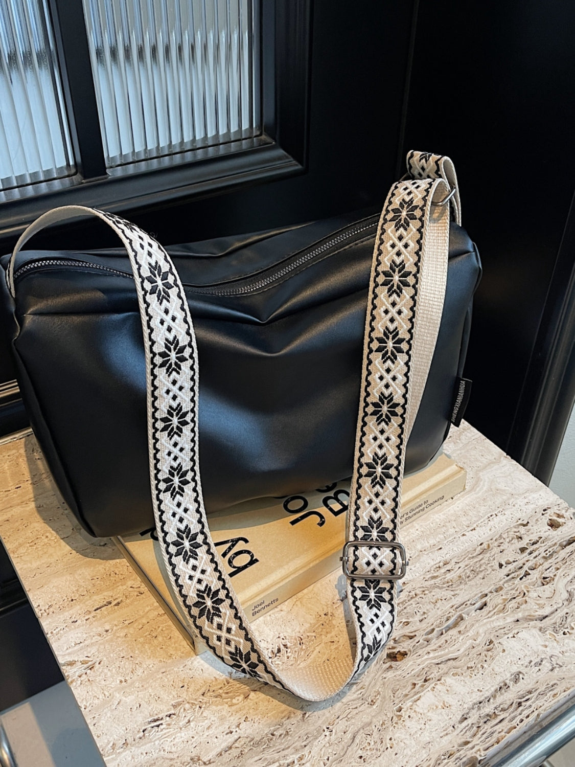PU Leather Adjustable Crossbody Bag