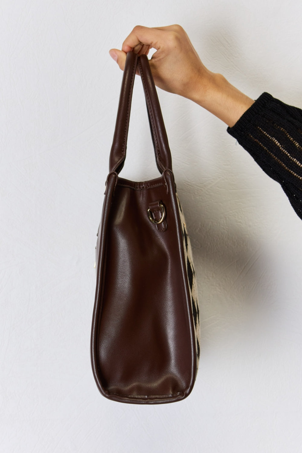 David Jones Argyle PU Leather Handbag