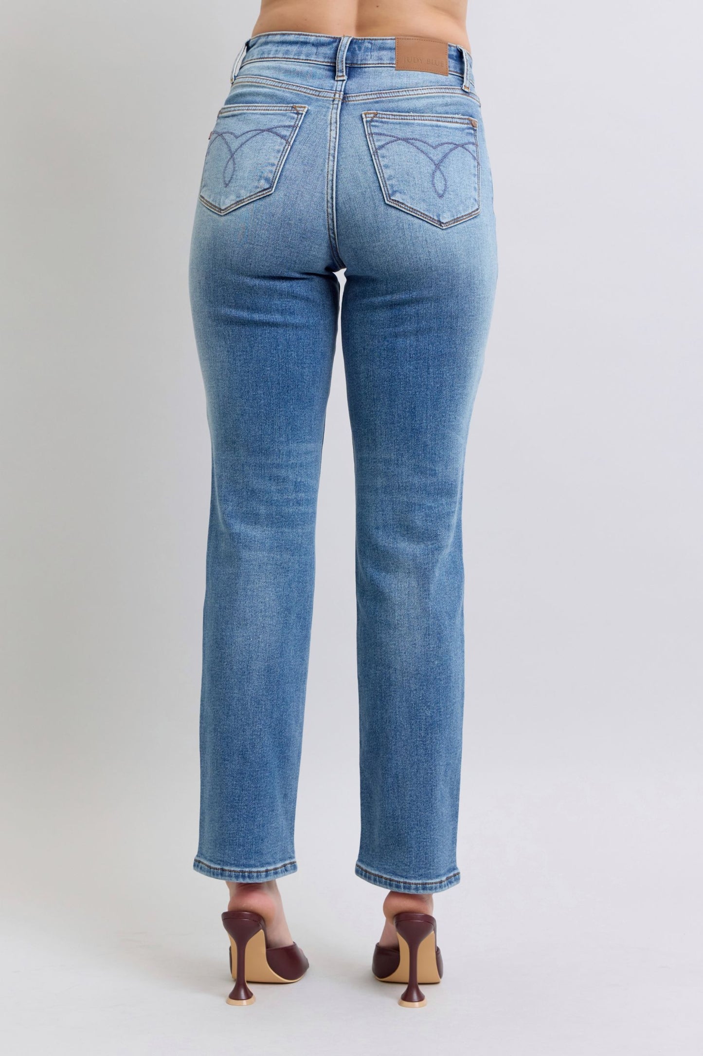 Judy Blue Vintage Thermal Straight Jean