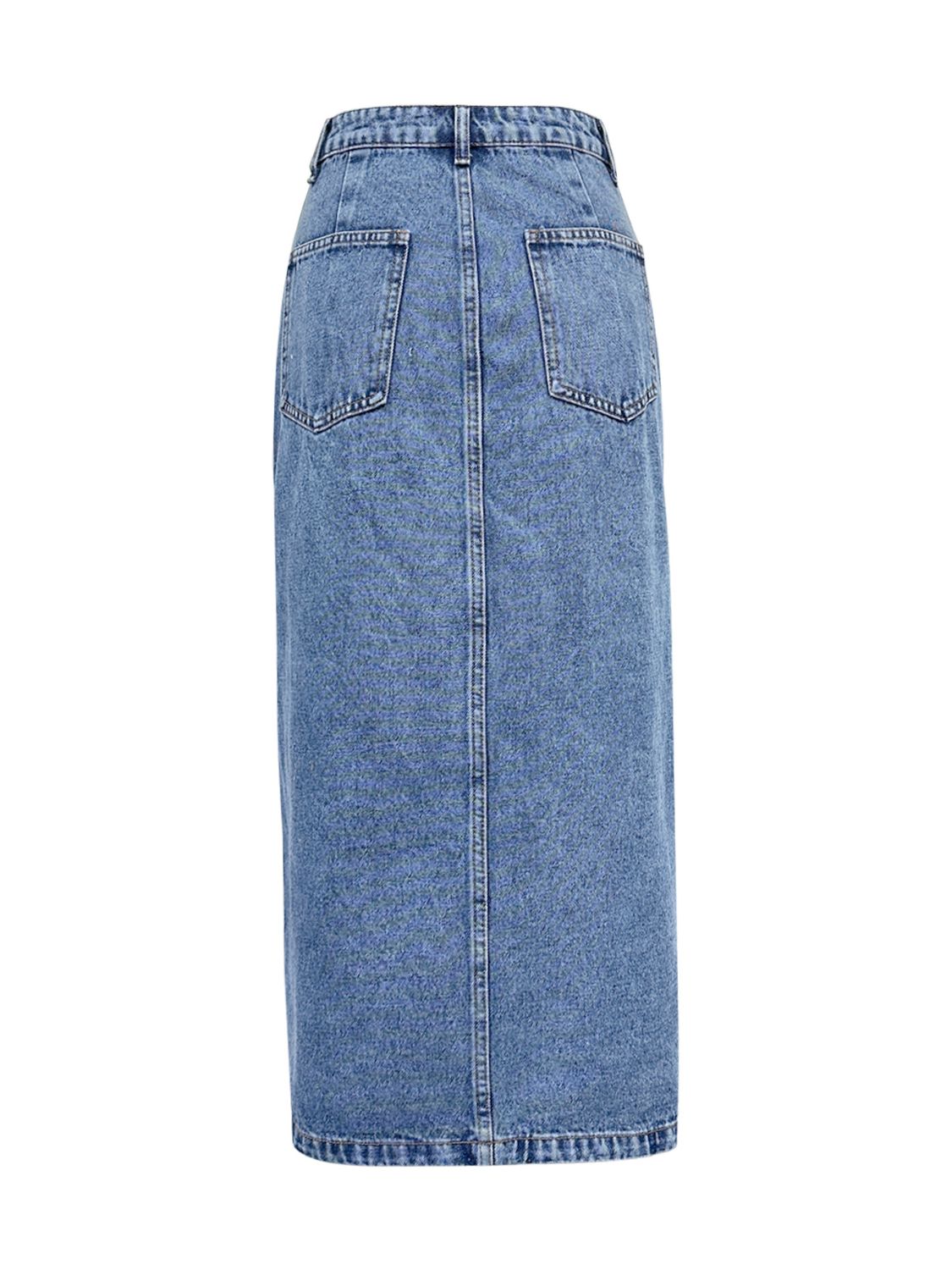 Asymmetrical Denim Skirt - Unique