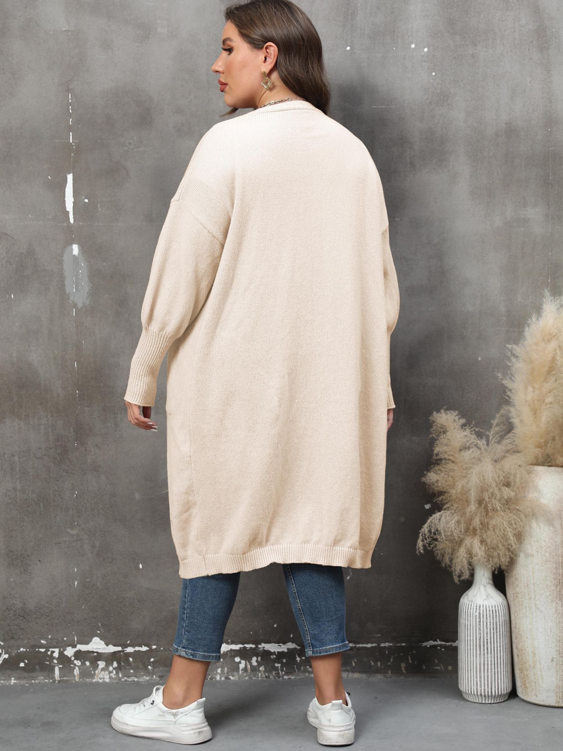 Plus Size Long Sleeve Cardigan
