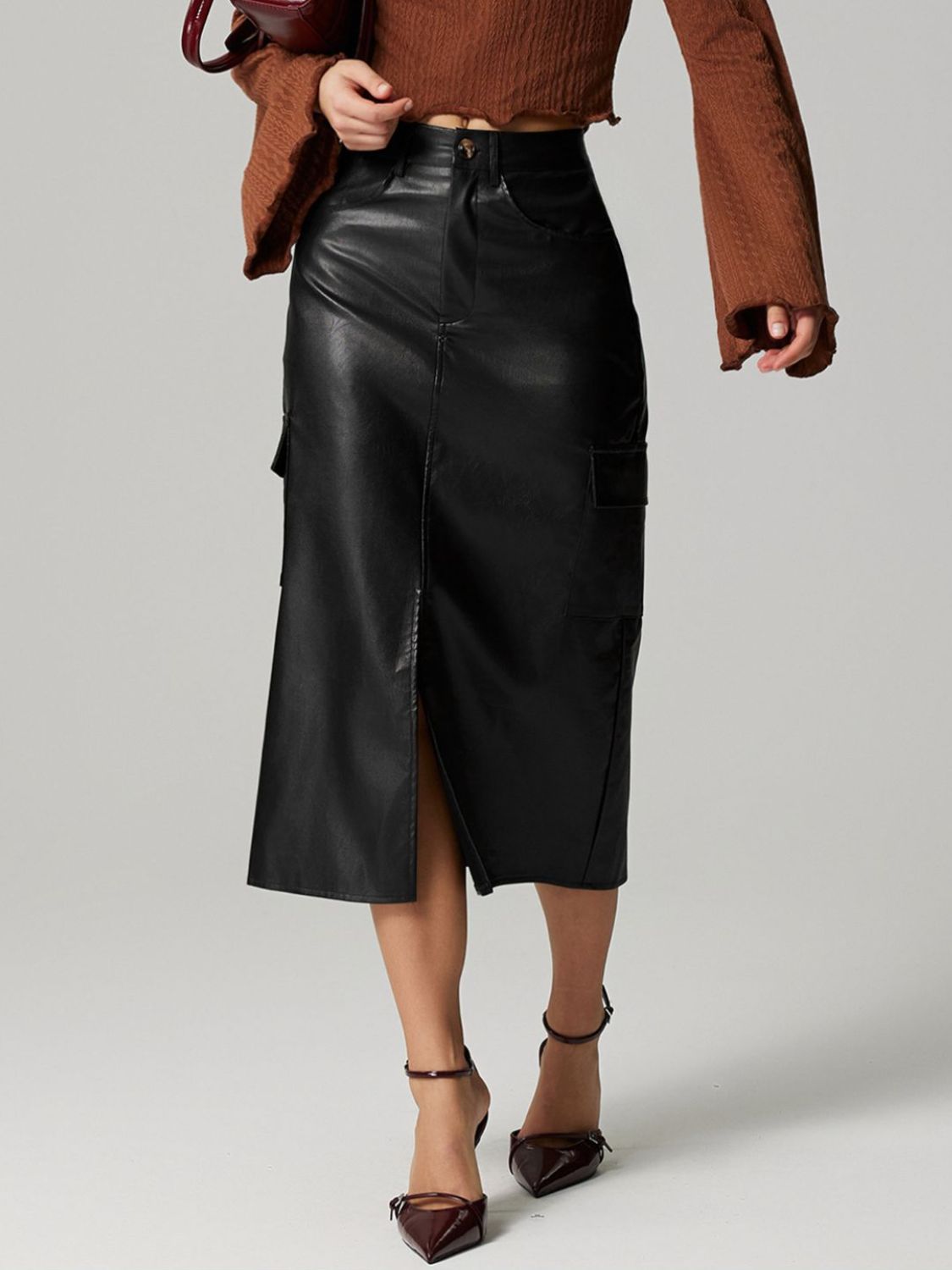 Midi Skirt with Pockets - Practical