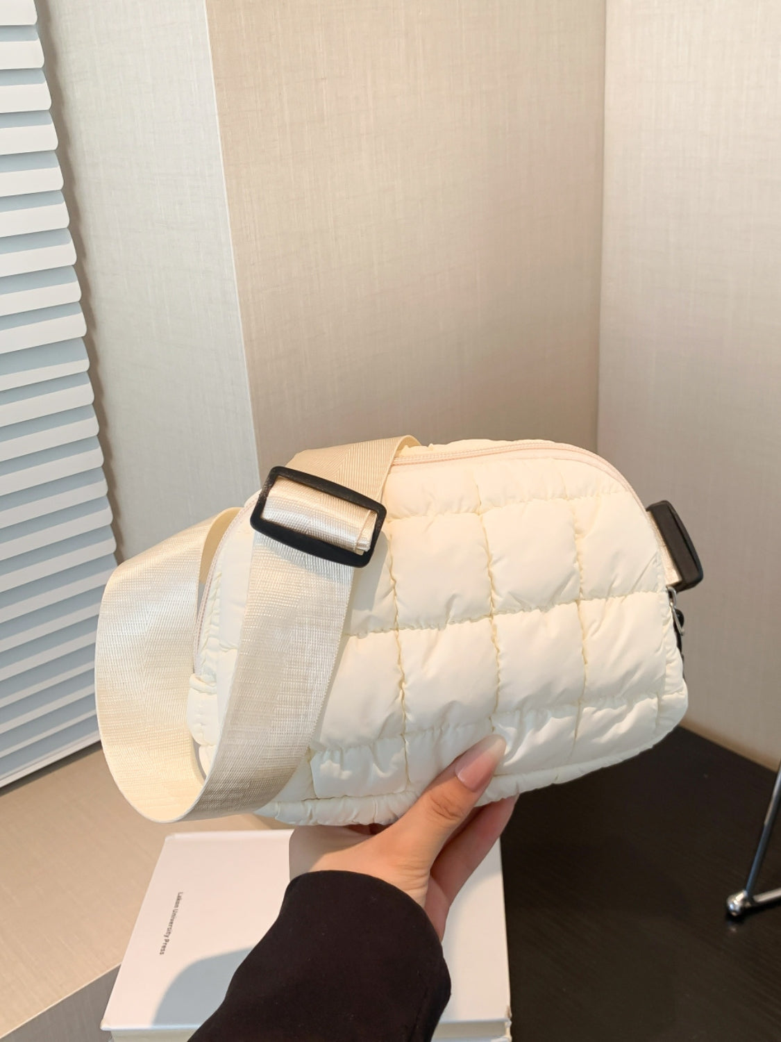 Bubble Texture Adjustable Crossbody Bag