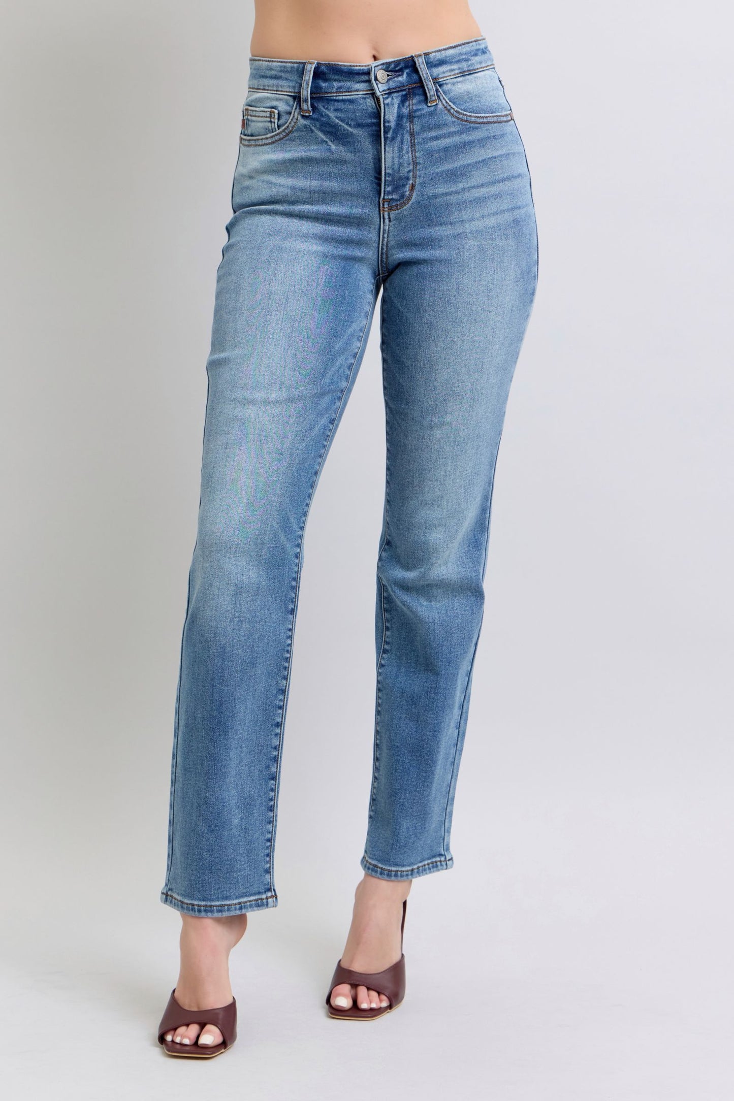 Judy Blue Vintage Thermal Straight Jean