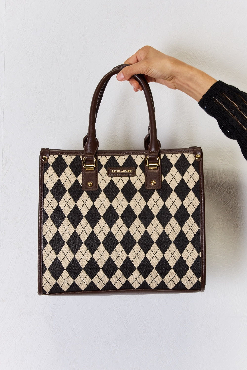 David Jones Argyle PU Leather Handbag