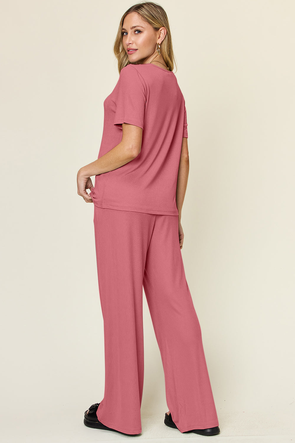 Double Take T-Shirt & Wide Leg Set