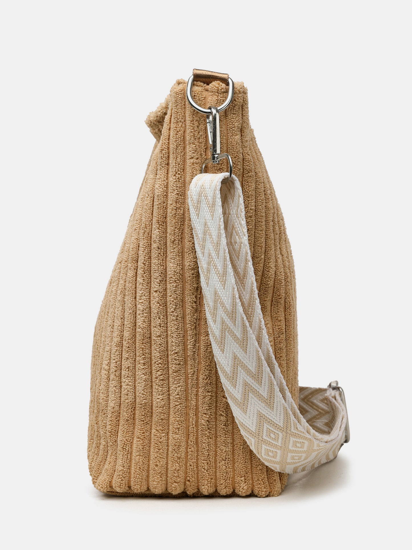 Corduroy Crossbody Removable Strap Bag