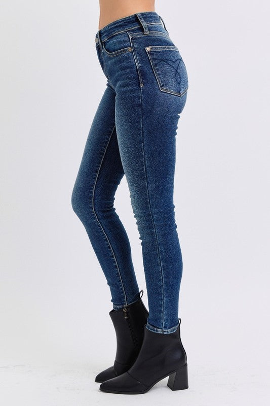 Judy Blue Thermal Skinny Jeans Mid