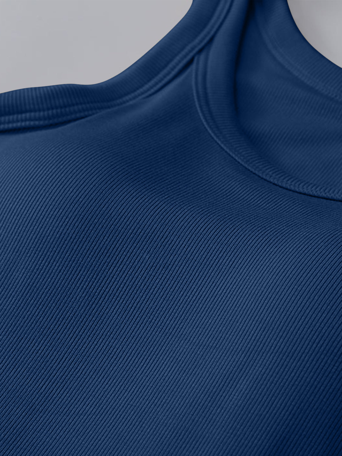 Round Neck Tank with Bra - Support