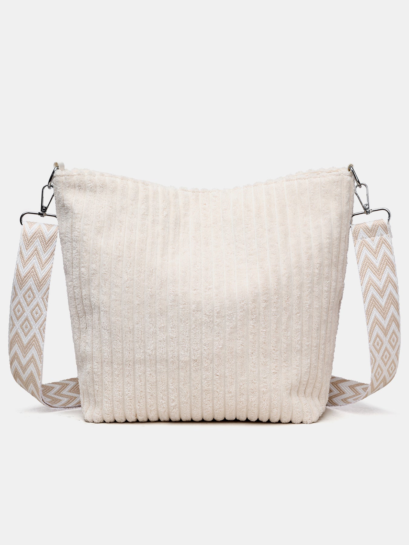 Corduroy Crossbody Removable Strap Bag