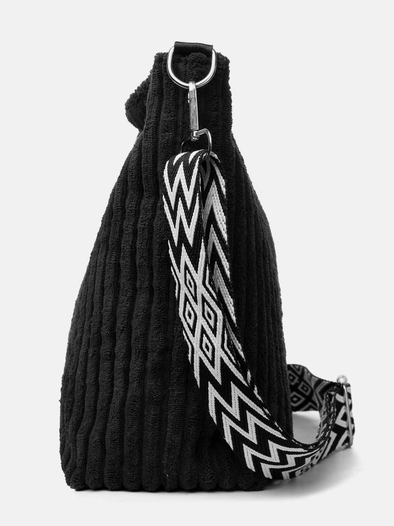 Corduroy Crossbody Removable Strap Bag