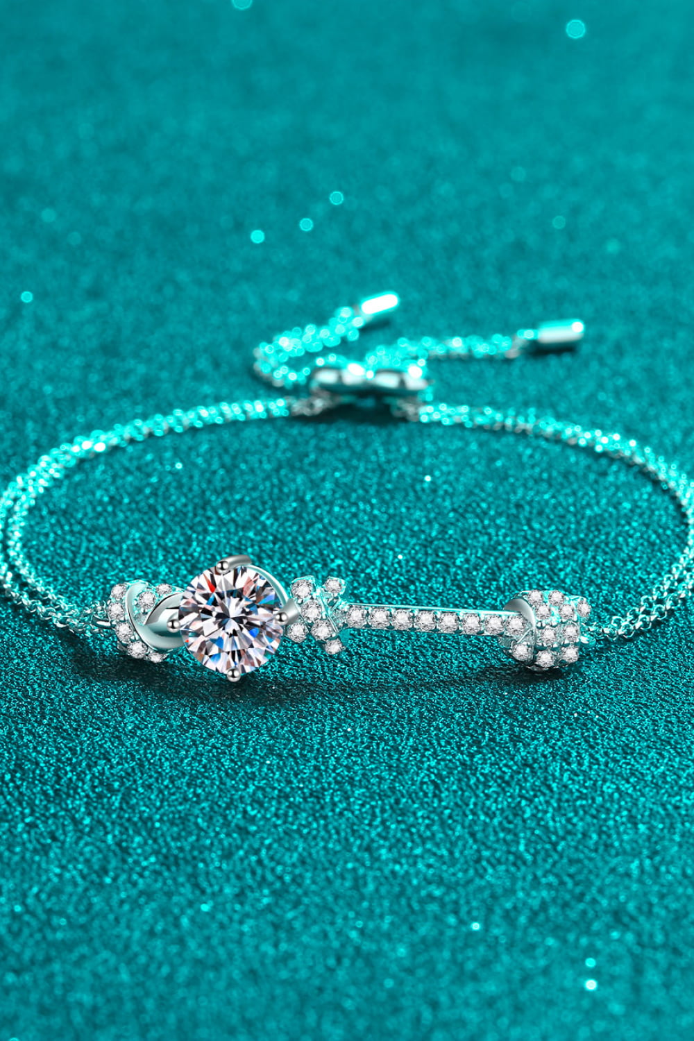 2ct Moissanite Sterling Silver Bracelet