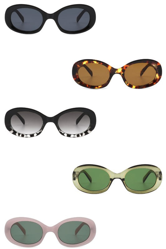 Oval Retro Round Vintage Sunglasses