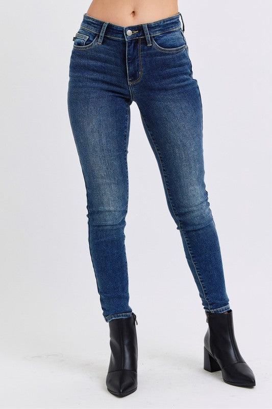 Judy Blue Thermal Skinny Jeans Mid
